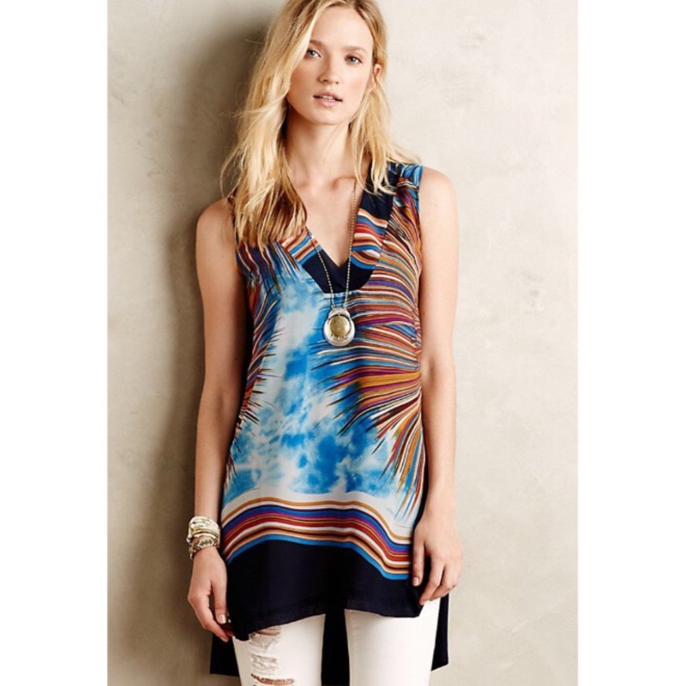 Anthropologie Tiny Shoreline Tunic Blouse